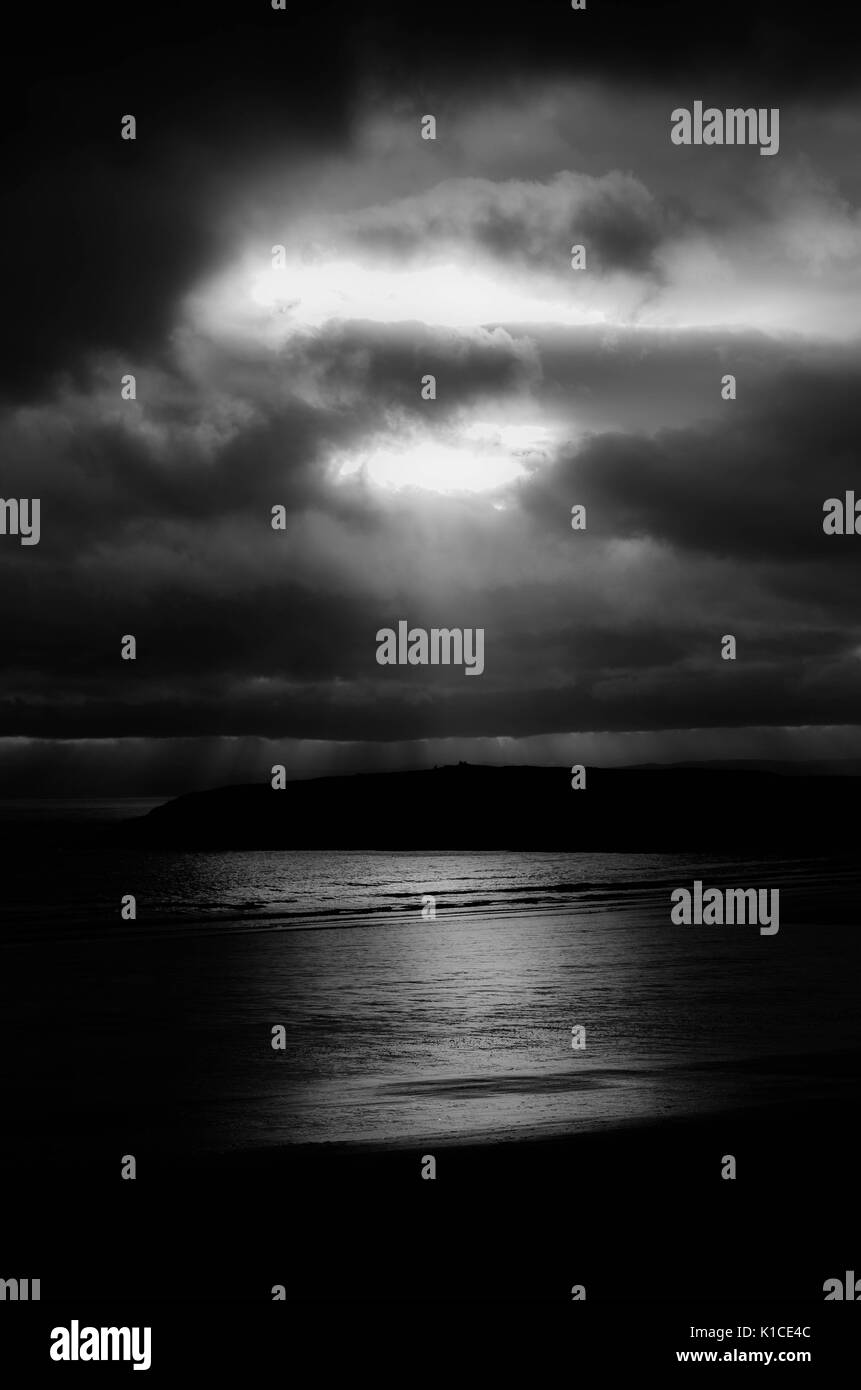 Der Strand von Whitmore Bay, Barry Island, Tal von Glamorgan, Wales, UK. Stockfoto