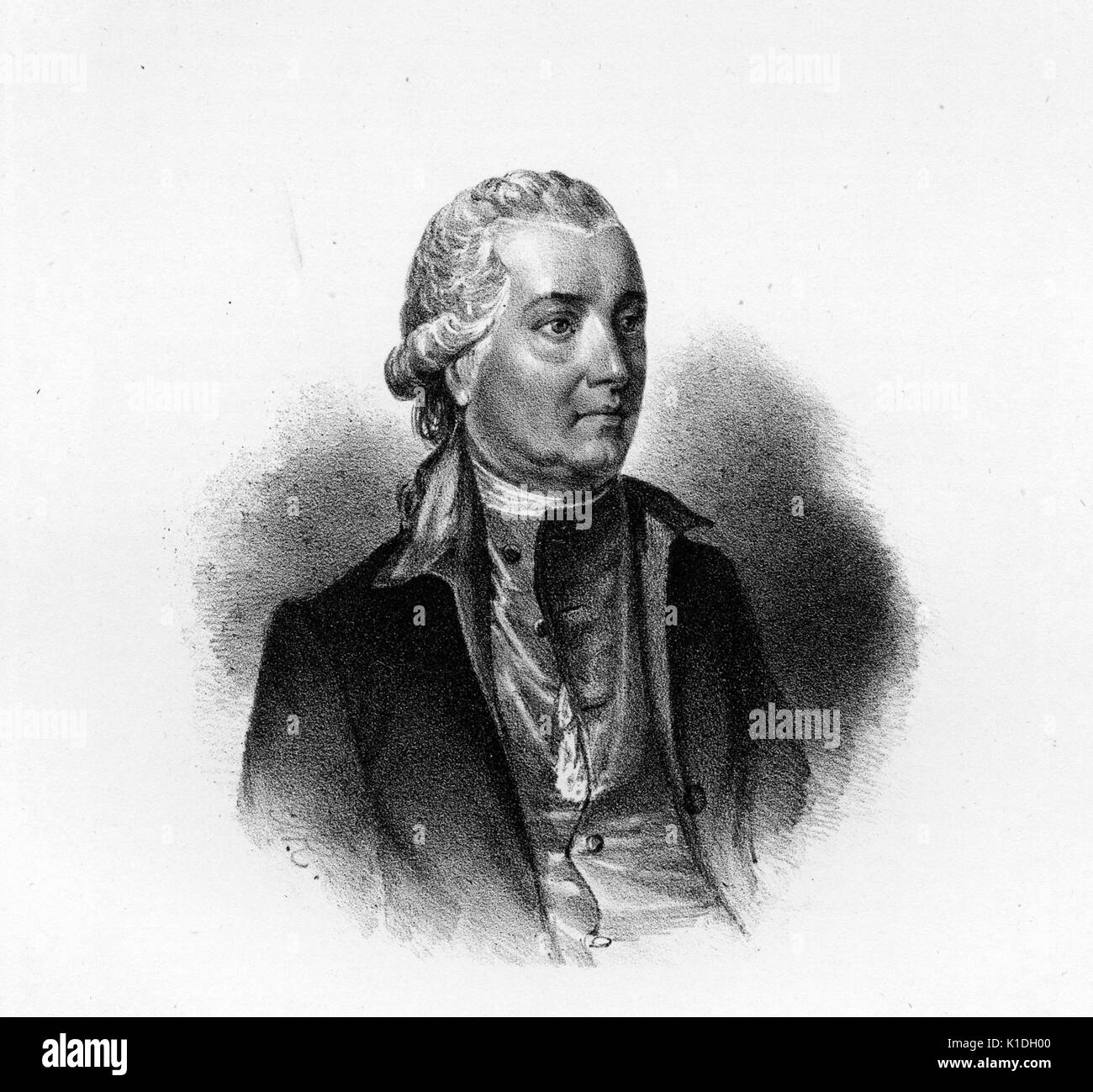 Sir John Tempel, der britische Generalkonsul in die Vereinigten Staaten, 1800. Von der New York Public Library. Stockfoto