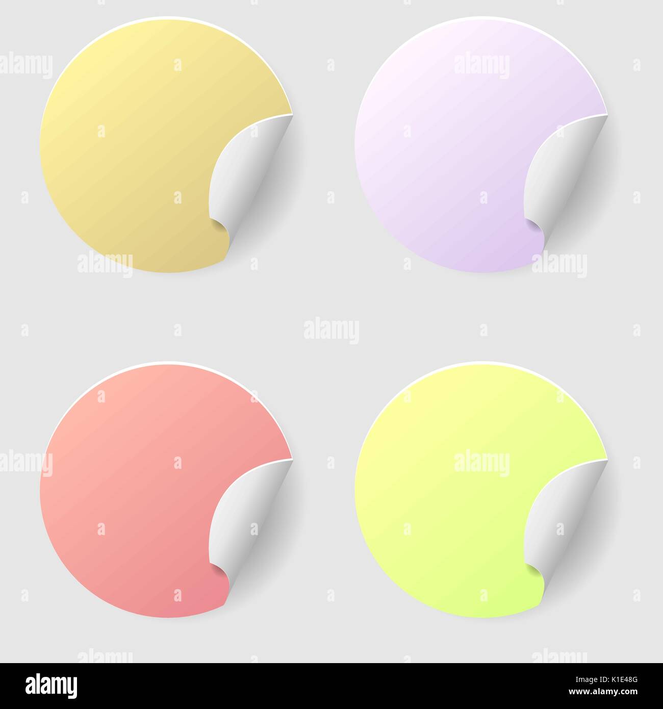 Leere Aufkleber Set isoliert. Leer Preis tags Stock Vektor