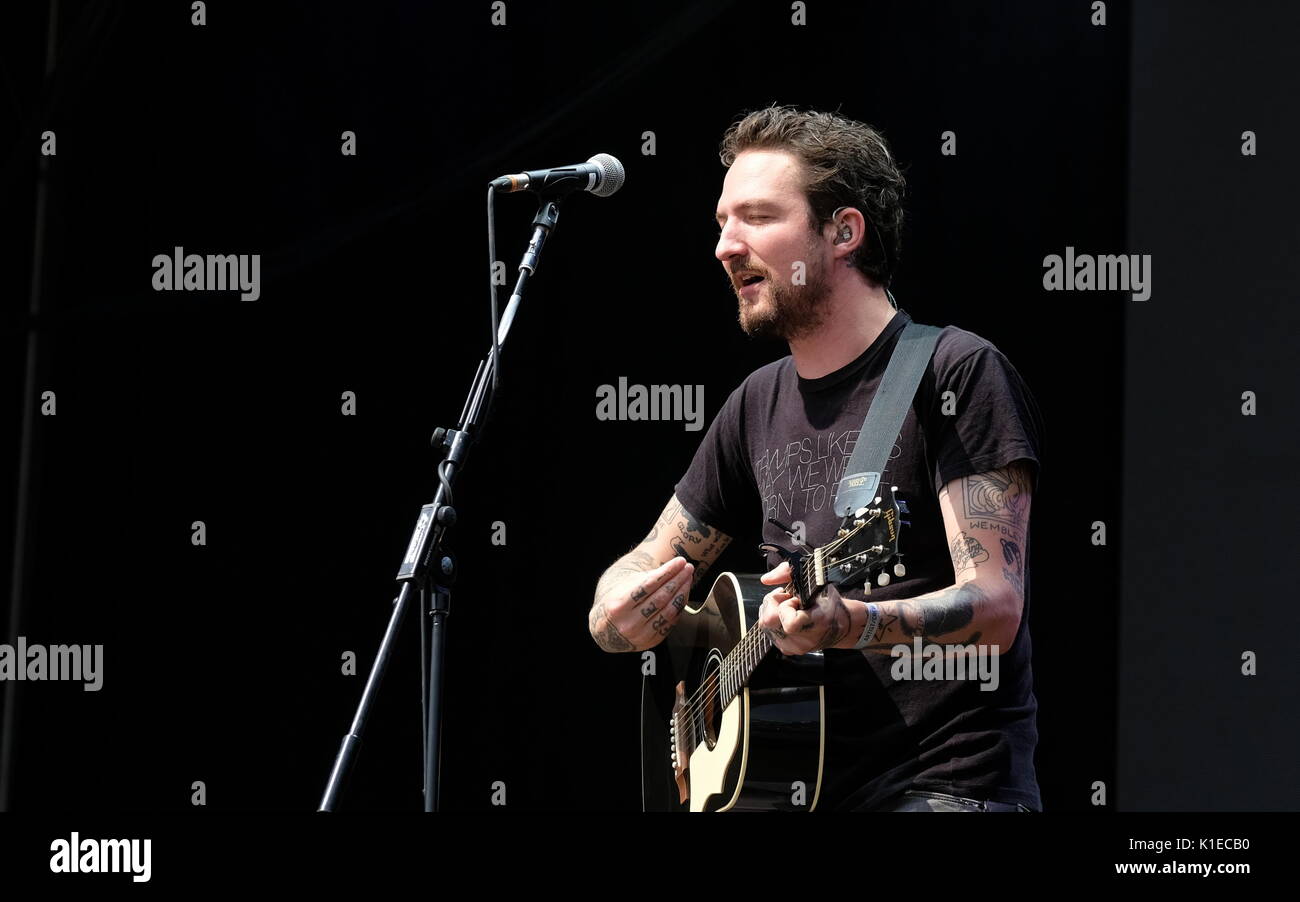 Clarence Esplanade, Fareham, Hampshire, UK August 26, 2017. Siegreiche Festival Tag 2 - Frank Turner bei siegreichen Festival, Southsea, Portsmouth, Hampshire, 26. August 2017, Großbritannien Stockfoto