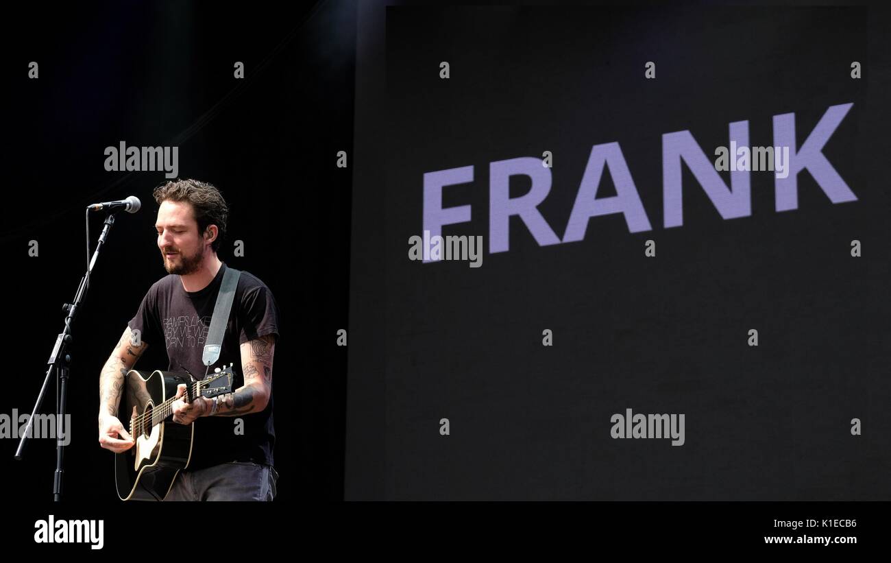 Clarence Esplanade, Fareham, Hampshire, UK August 26, 2017. Siegreiche Festival Tag 2 - Frank Turner bei siegreichen Festival, Southsea, Portsmouth, Hampshire, 26. August 2017, Großbritannien Stockfoto