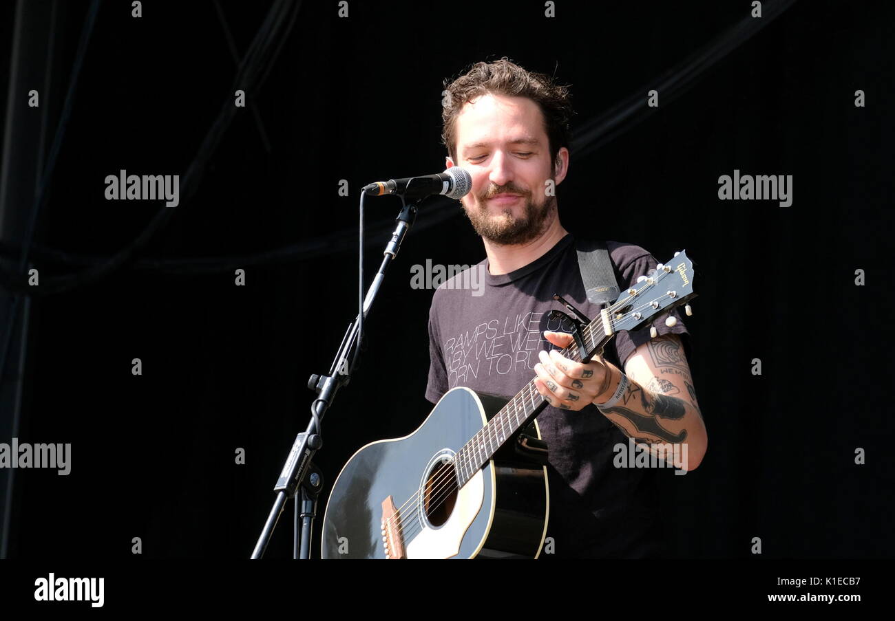 Clarence Esplanade, Fareham, Hampshire, UK August 26, 2017. Siegreiche Festival Tag 2 - Frank Turner bei siegreichen Festival, Southsea, Portsmouth, Hampshire, 26. August 2017, Großbritannien Stockfoto