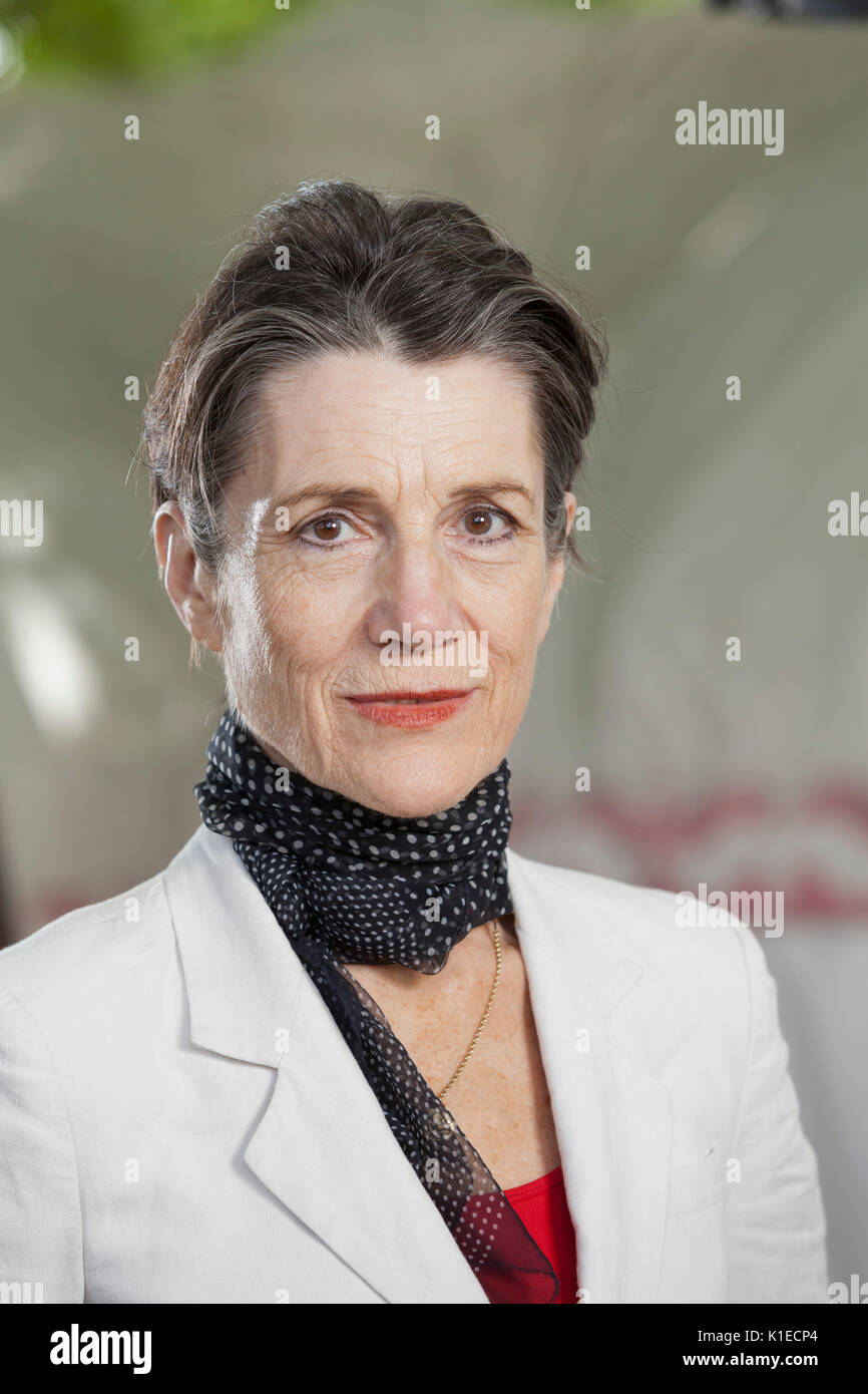 Edinburgh, Großbritannien. 27. August 2017. Dame Harriet Maria Walter, DBE, der englischen Bühne und Bildschirm, Schauspielerin und Autorin, beim Edinburgh International Book Festival erscheinen. Gary Doak/Alamy leben Nachrichten Stockfoto