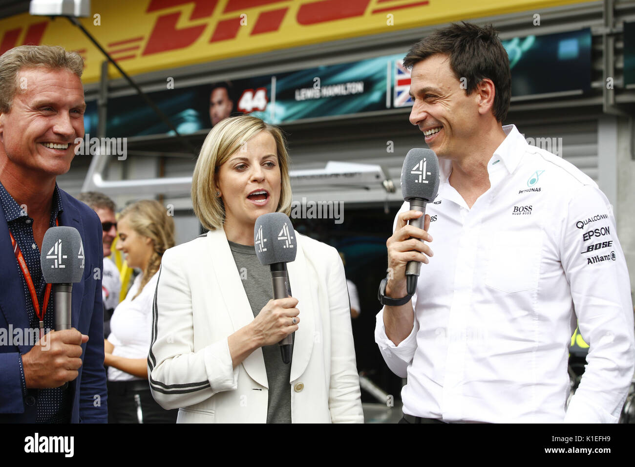 photo Toto Wolff Wife Susie https www alamy de motorsport fia formel eins weltmeisterschaft 2017 grand prix von belgien david coulthard susie wolff toto wolff aut mercedes amg petronas formel 1 team 27082017 verwendung weltweit image155827541 html
