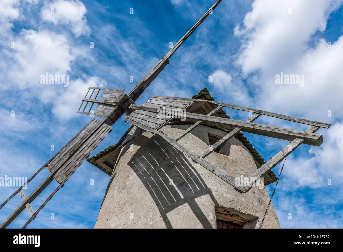 Wildmill auf Fårö Insel in der Ostsee, Gotland, Schweden Stockfoto