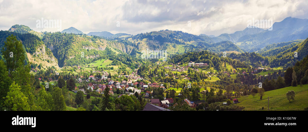 Rucar - Kleie Überführung in Rumänien, Berglandschaft Stockfoto