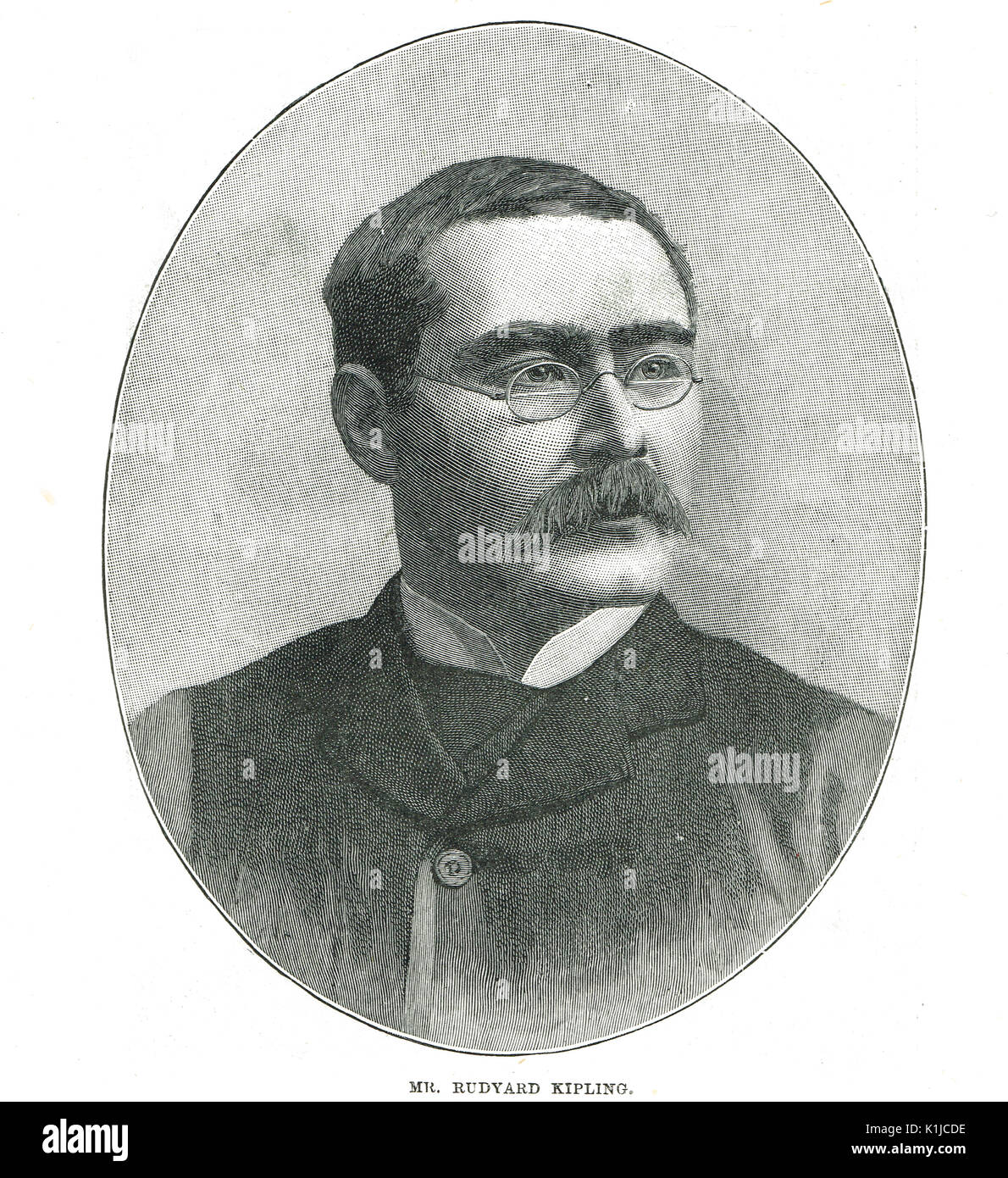 Rudyard Kipling Dichter und Schriftsteller, 1895 Stockfotografie - Alamy