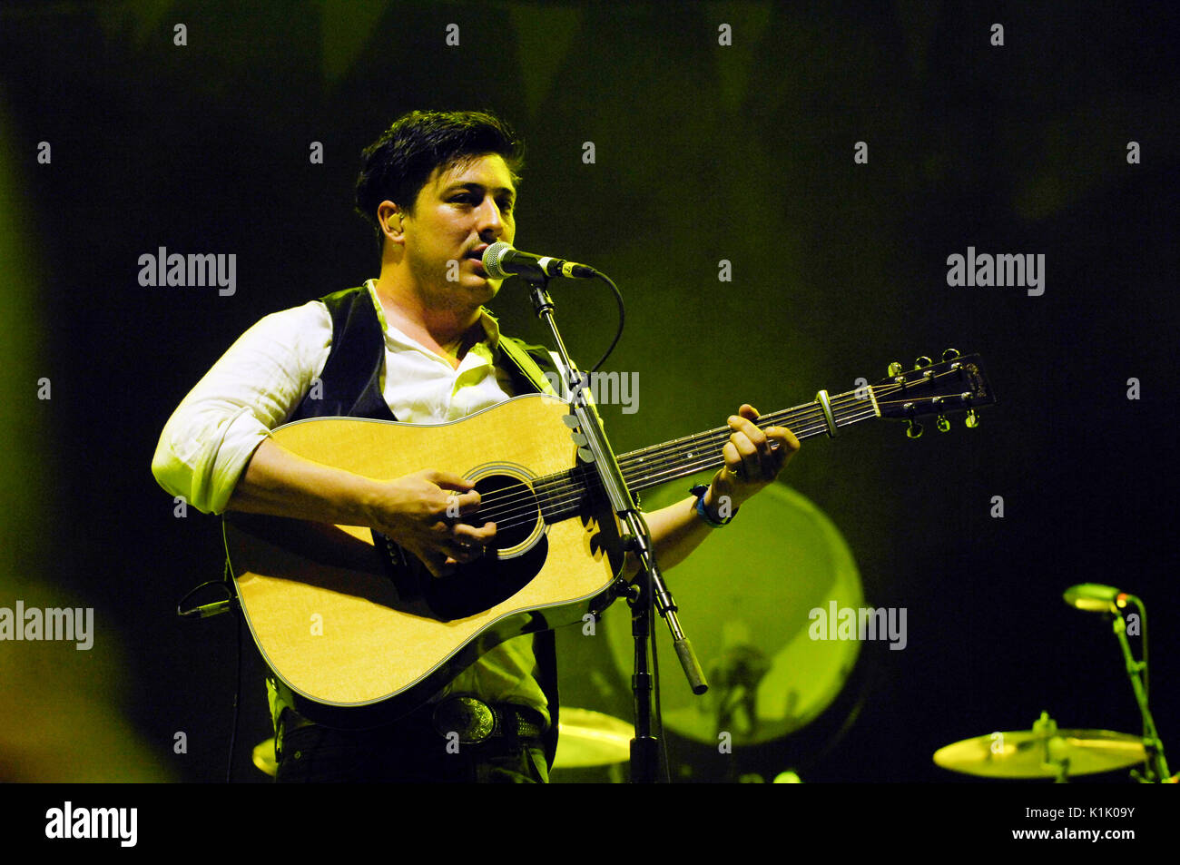 Marcus Mumford Mumford Sons 2011 Coachella Music Festival März 16,2011 Indio. Stockfoto