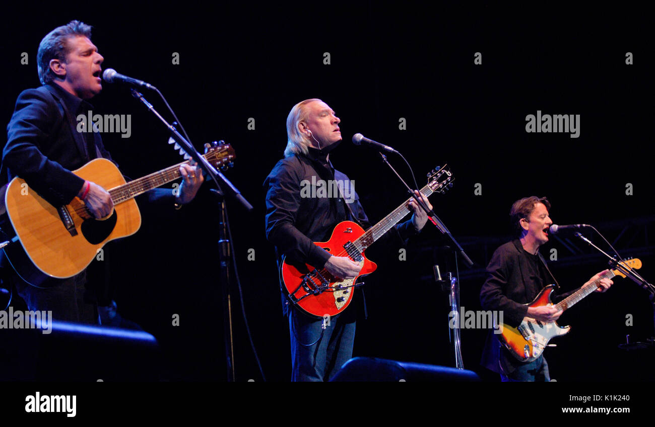 Die Adler spielen 2008 Stagecoach Country Music Festival Indio. Stockfoto