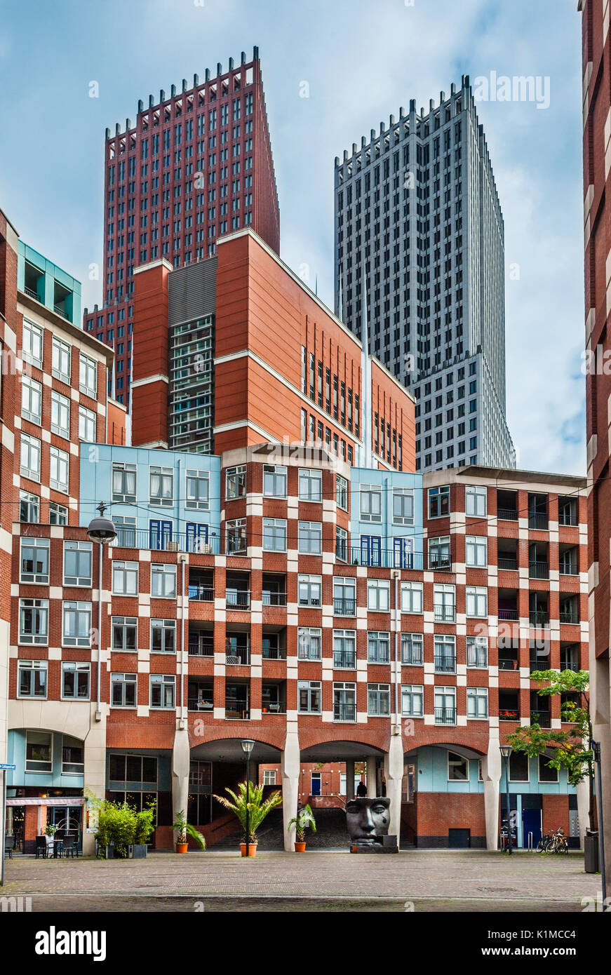 Niederlande, Südholland, Den Haag (Den Haag), mehrfamilienhäuser an Muzenplein moderne Stadtentwicklung Stockfoto