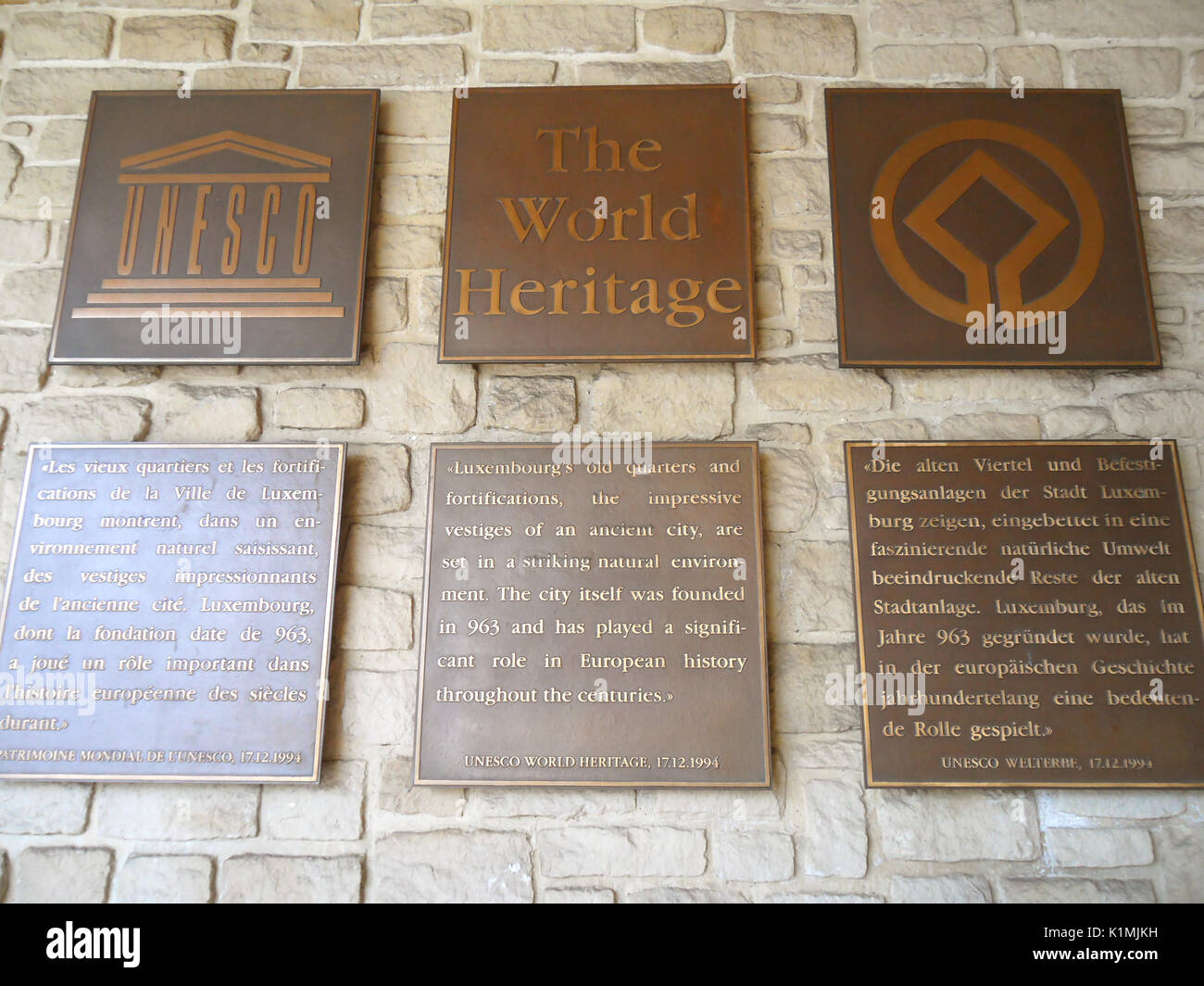 UNESCO-Welterbe an der Bock-kasematten, der Stadt Luxemburg, Luxemburg Stockfoto