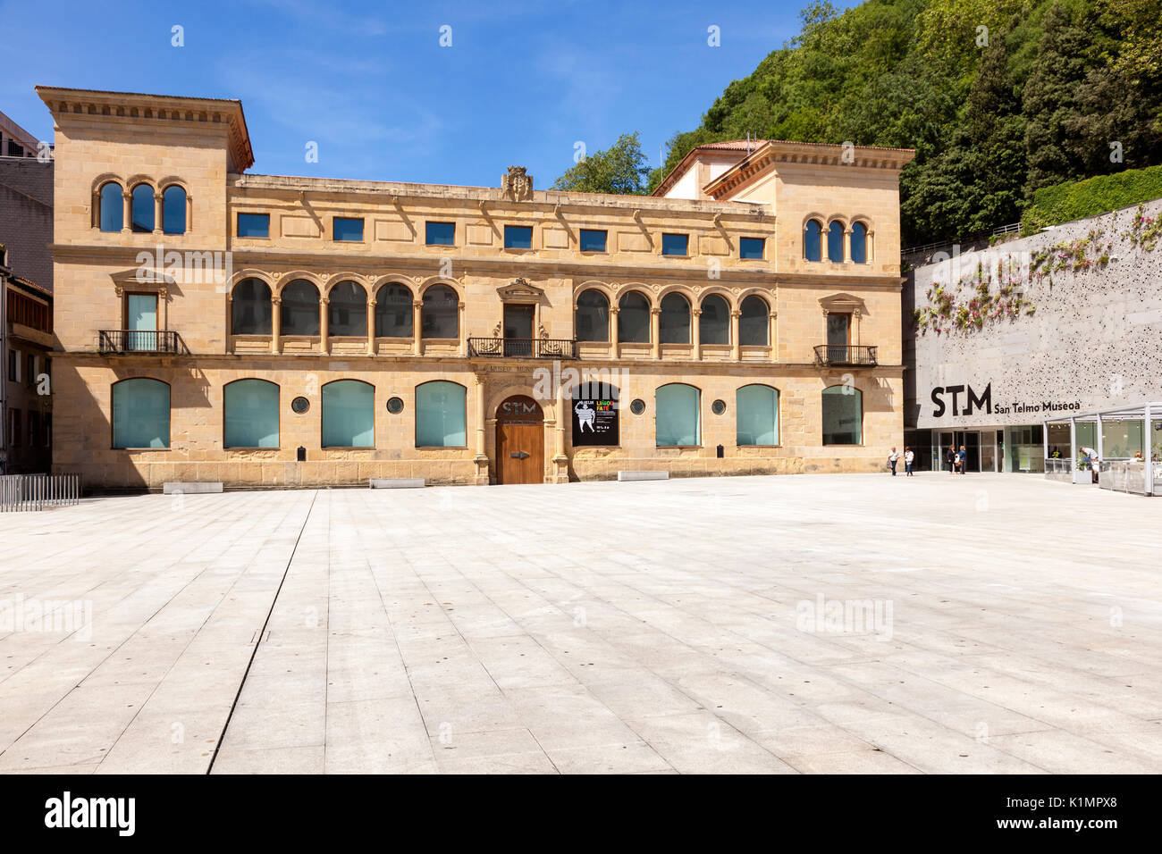 San Sebastian, Spanien - Juni 7, 2017: Das Museum San Telmo in der Altstadt von San Sebastian, Donostia. Baskenland, Spanien Stockfoto