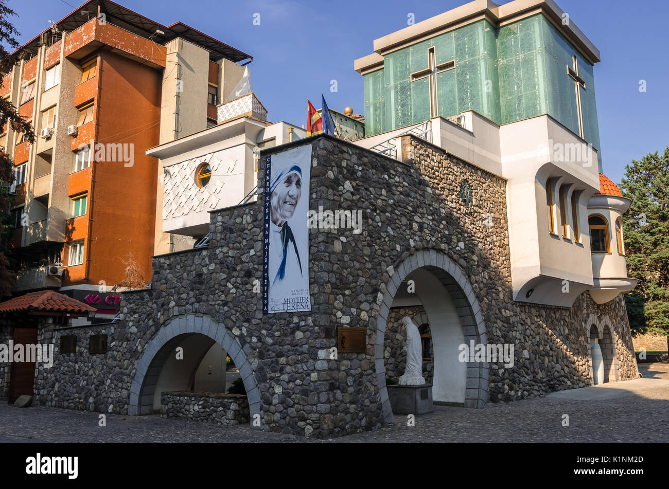 Skopje Mazedonien 26 Juni 2017 Memorial House Von Mutter