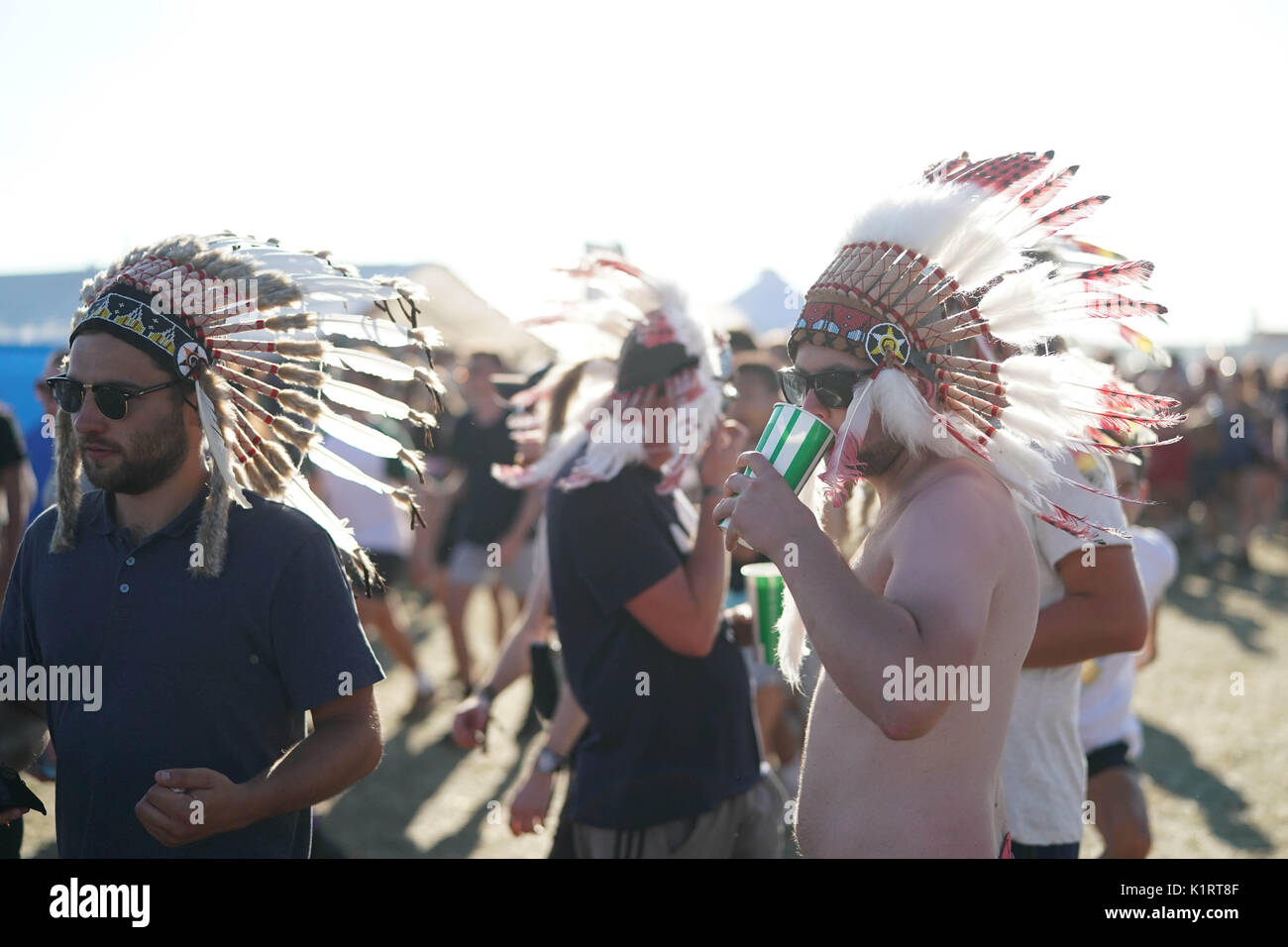 Reading, Großbritannien. 27 Aug, 2017. Allgemeine Ansichten des 2017 Reading Festival. Foto Datum: Sonntag, 27. August 2017. Photo Credit: Roger Garfield/Alamy leben Nachrichten Stockfoto