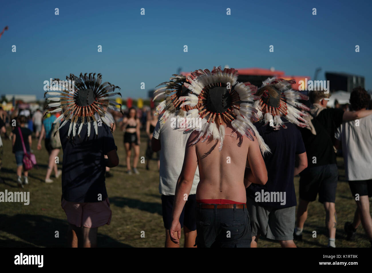 Reading, Großbritannien. 27 Aug, 2017. Allgemeine Ansichten des 2017 Reading Festival. Foto Datum: Sonntag, 27. August 2017. Photo Credit: Roger Garfield/Alamy leben Nachrichten Stockfoto