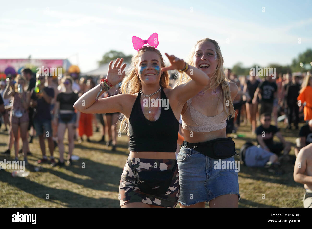 Reading, Großbritannien. 27 Aug, 2017. Allgemeine Ansichten des 2017 Reading Festival. Foto Datum: Sonntag, 27. August 2017. Photo Credit: Roger Garfield/Alamy leben Nachrichten Stockfoto