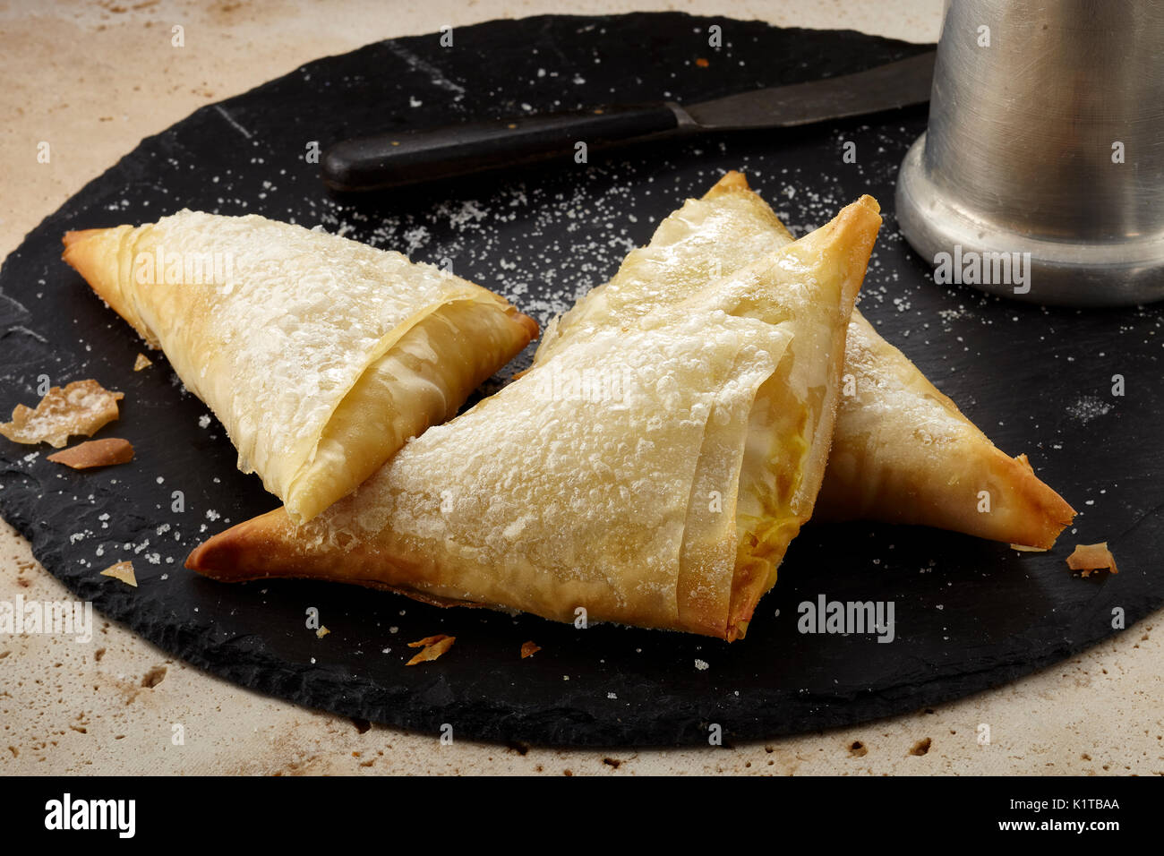 Ingwer Pfirsich hand Torten Stockfoto