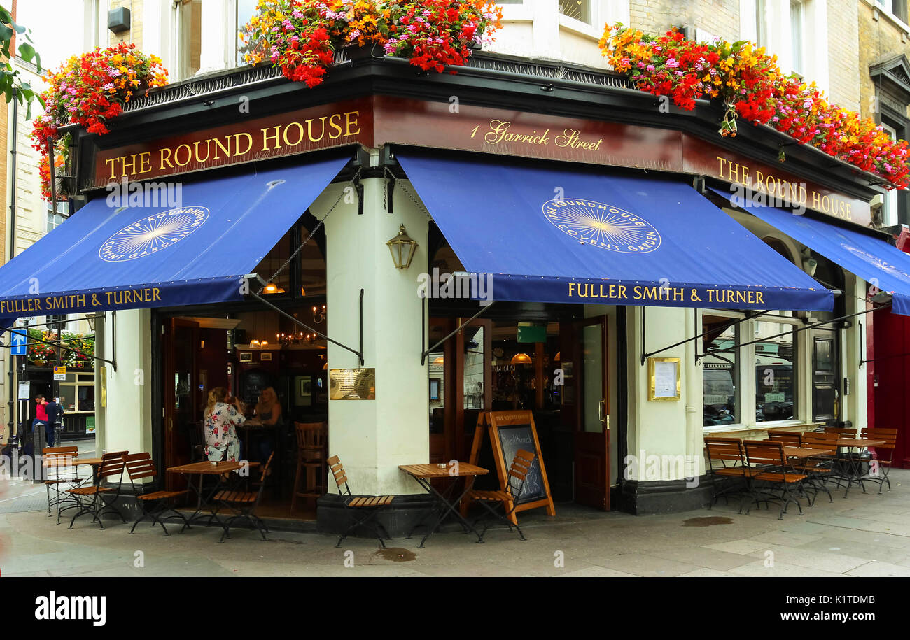 Das runde Haus ist historisch Beer House in Covent Garden, London, England. Stockfoto