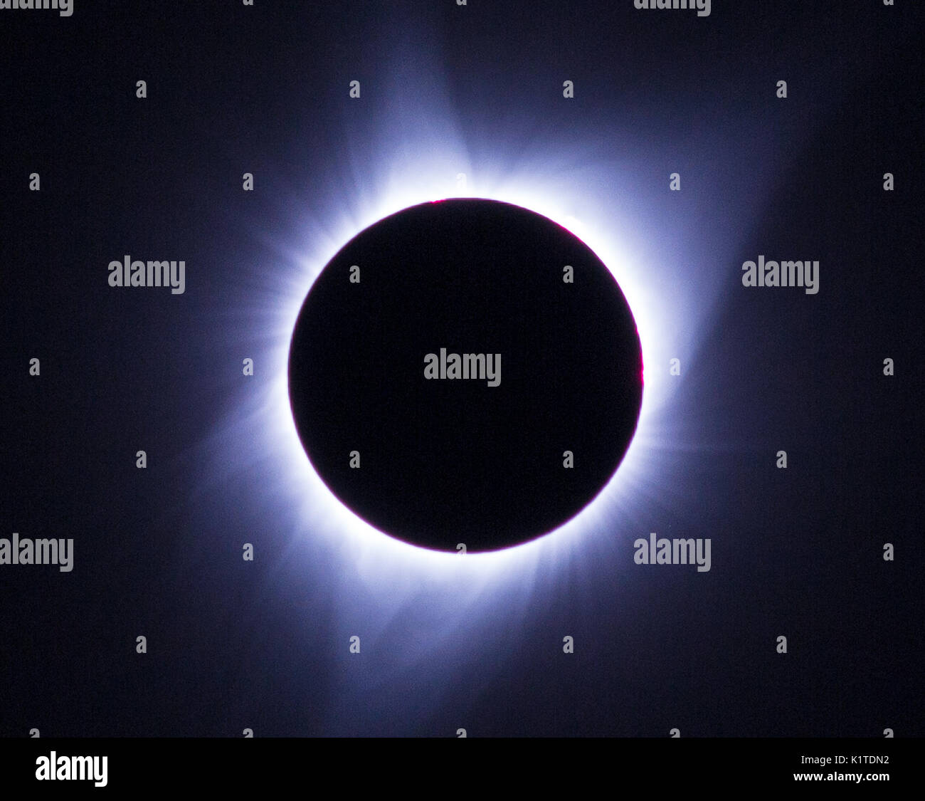 Sonnenfinsternis, Madras, Oregon Stockfoto