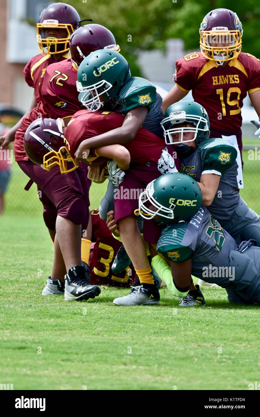 Jugend American Football Stockfoto