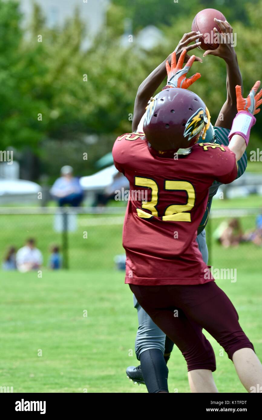 Jugend American Football Stockfoto