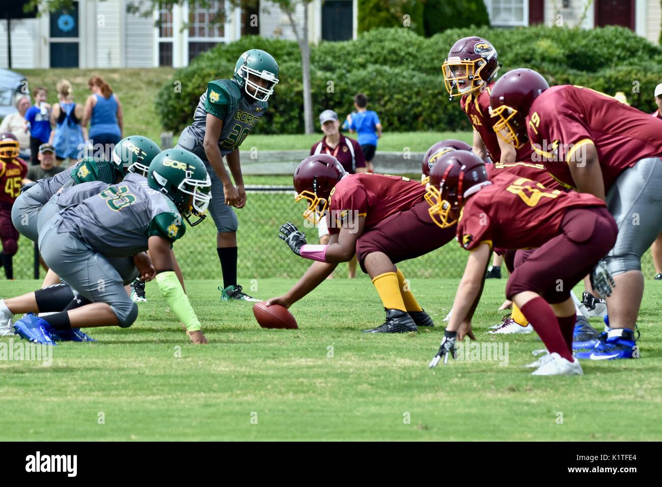 Jugend American Football Stockfoto