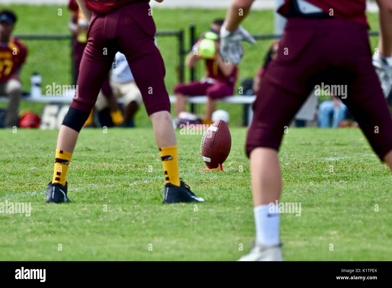 Jugend American Football Stockfoto