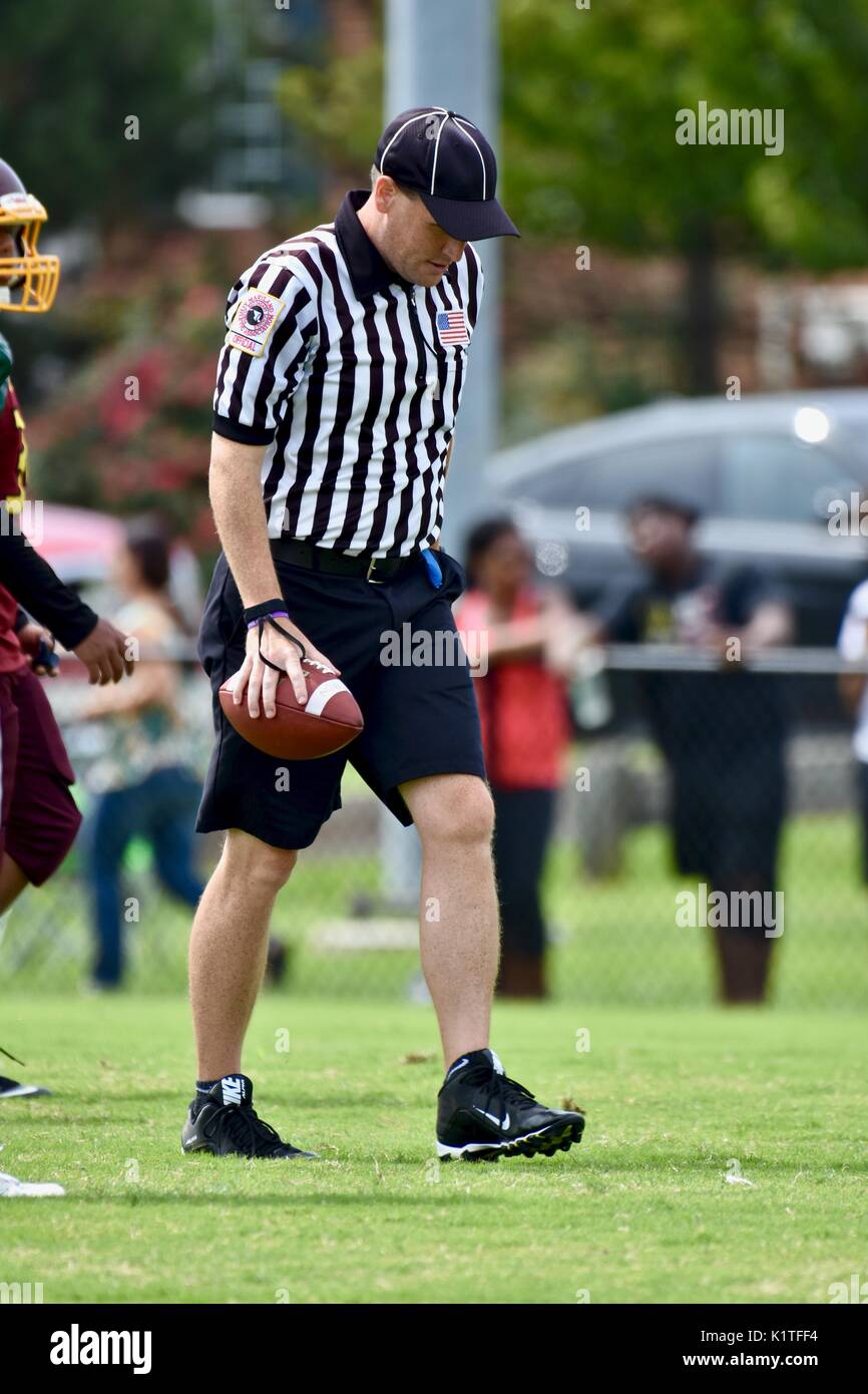 Amerikanischer Fußball-Schiedsrichter Stockfoto