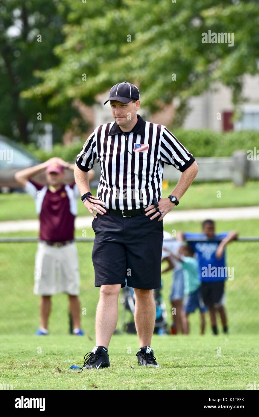 Amerikanischer Fußball-Schiedsrichter Stockfoto