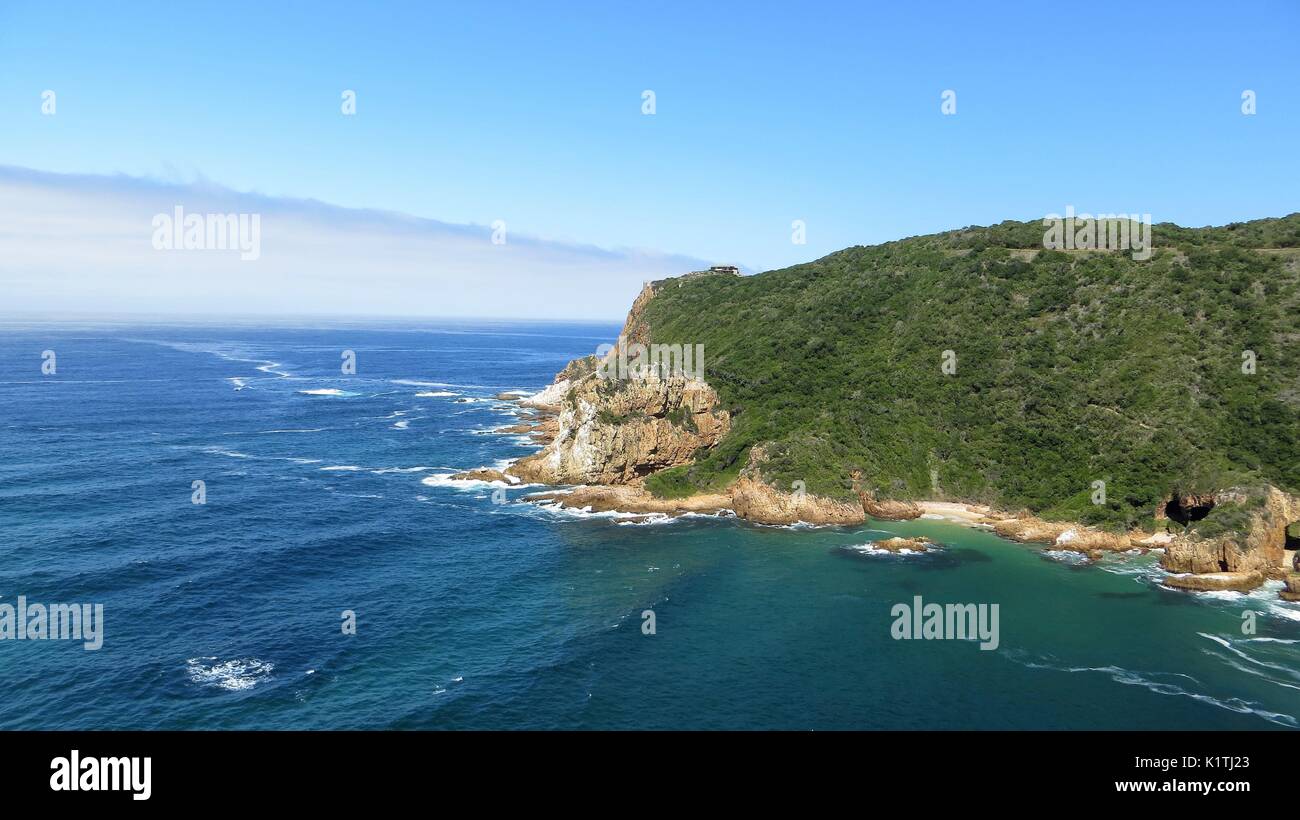 Die Lagune von Knysna an der Garden Route, Südafrika Stockfoto