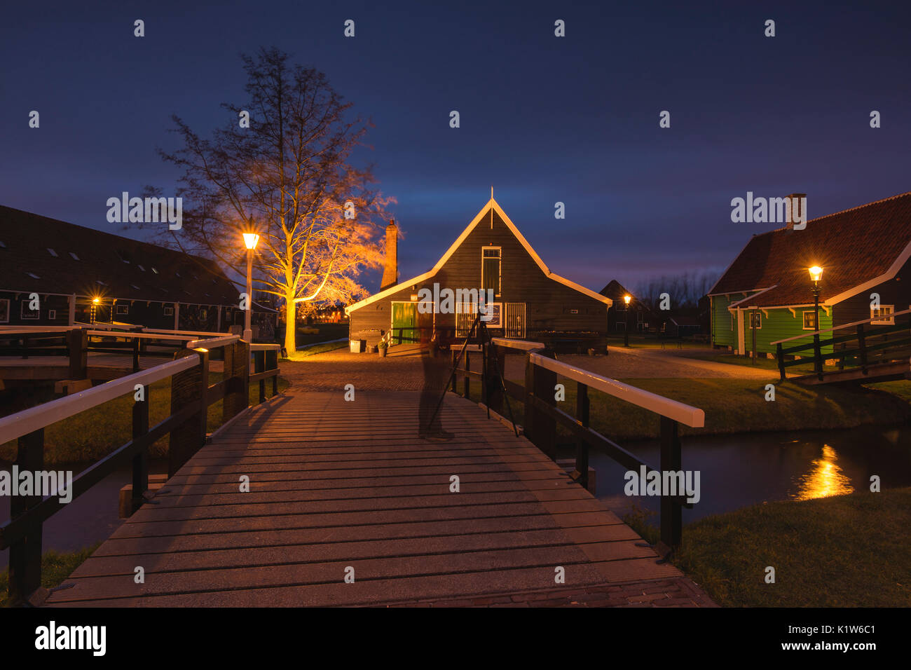 Europa, Nederlands, Zaanse Schans in Zaanstadt. Stockfoto