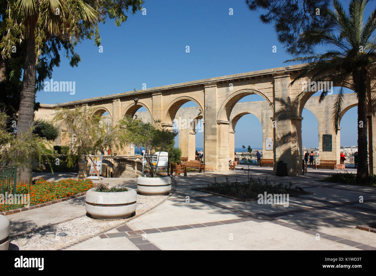 Upper Barrakka Gardens, Valletta, Malta, Europa Stockfoto