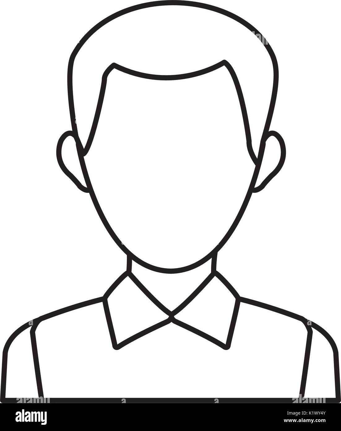 Männliche avatar Profilbild Mitarbeiters Vector Illustration Stock ...