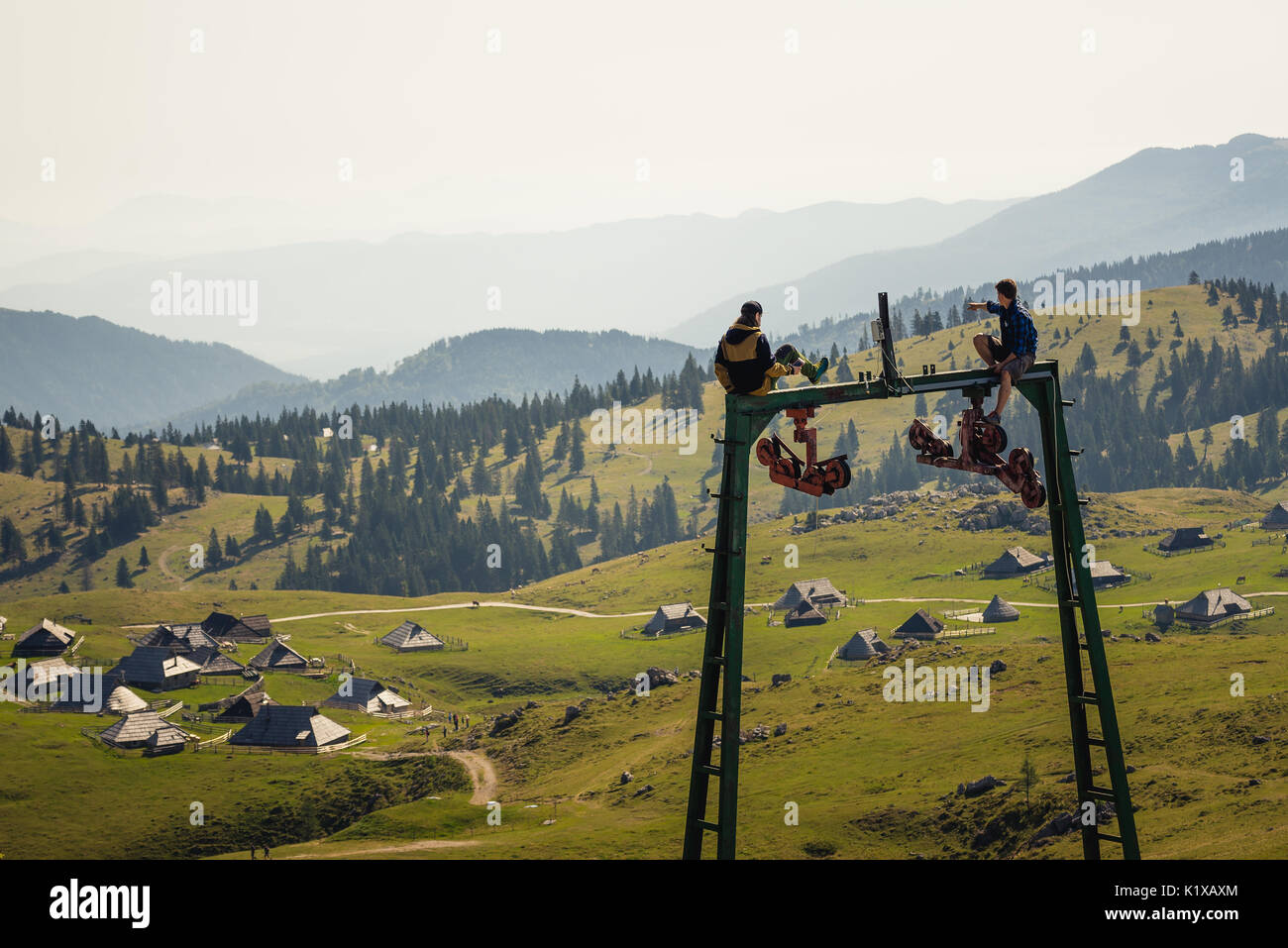Große Weide Plateau, Slowenien Stockfoto