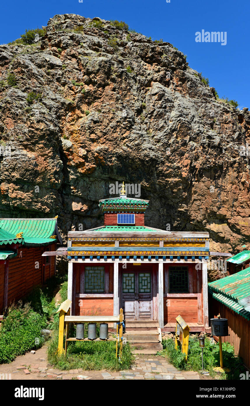 Bogd Tempel am Tuvkhun Kloster, UNESCO-Weltkulturerbe, Khangai Nuruu National Park, Övörkhangai Provinz, Mongolei Stockfoto