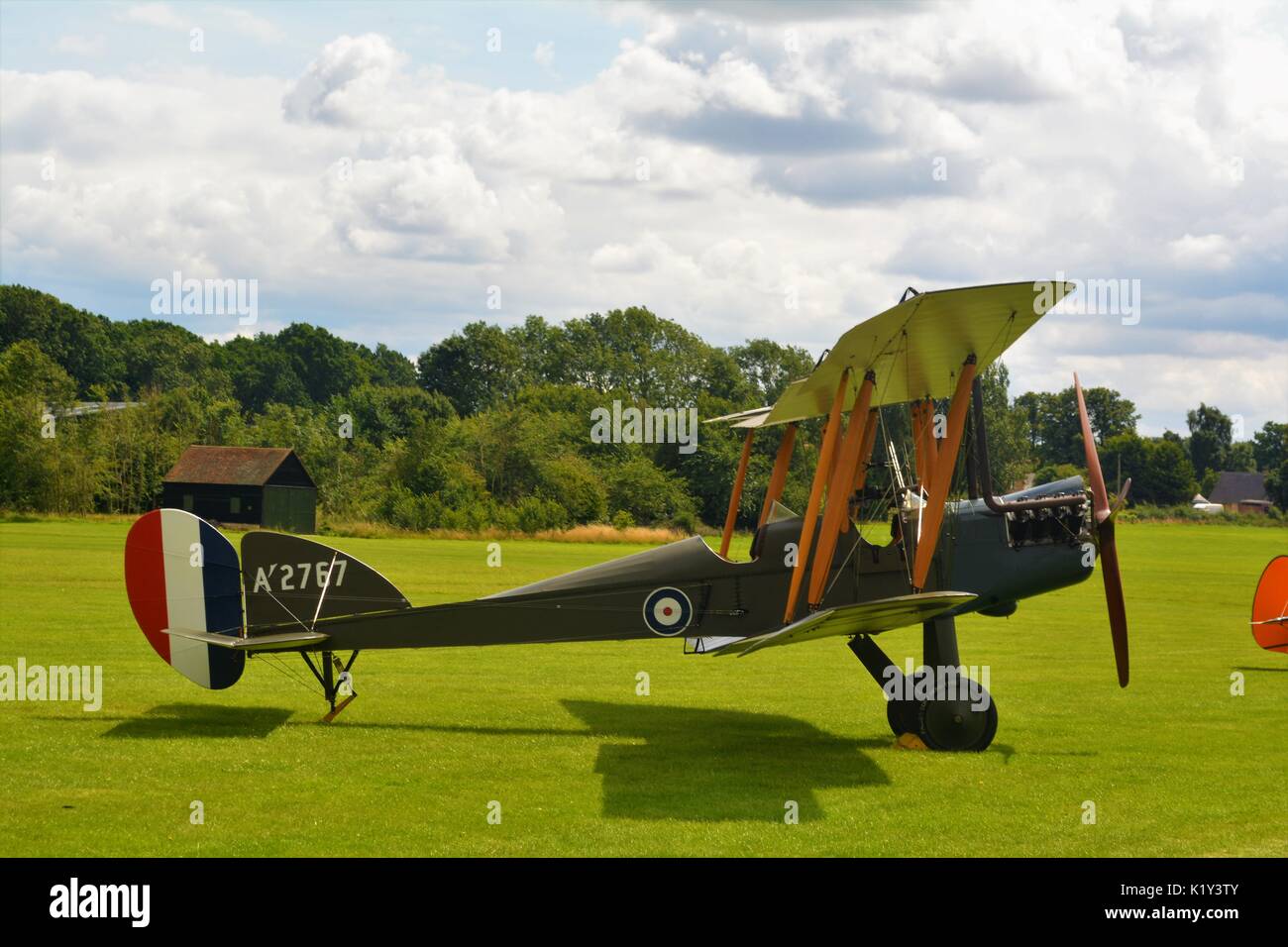2 Weltkrieg 1 bi-Ebene an Shuttleworth. Stockfoto