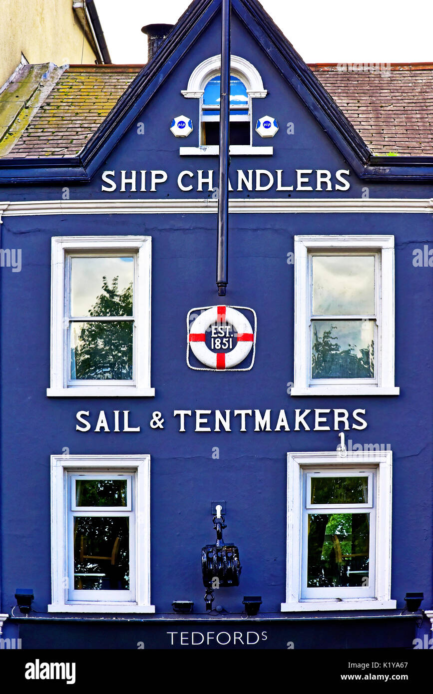 Belfast Nordirland Vintage Schiffe Chandlers Store und Segelmacher Stockfoto