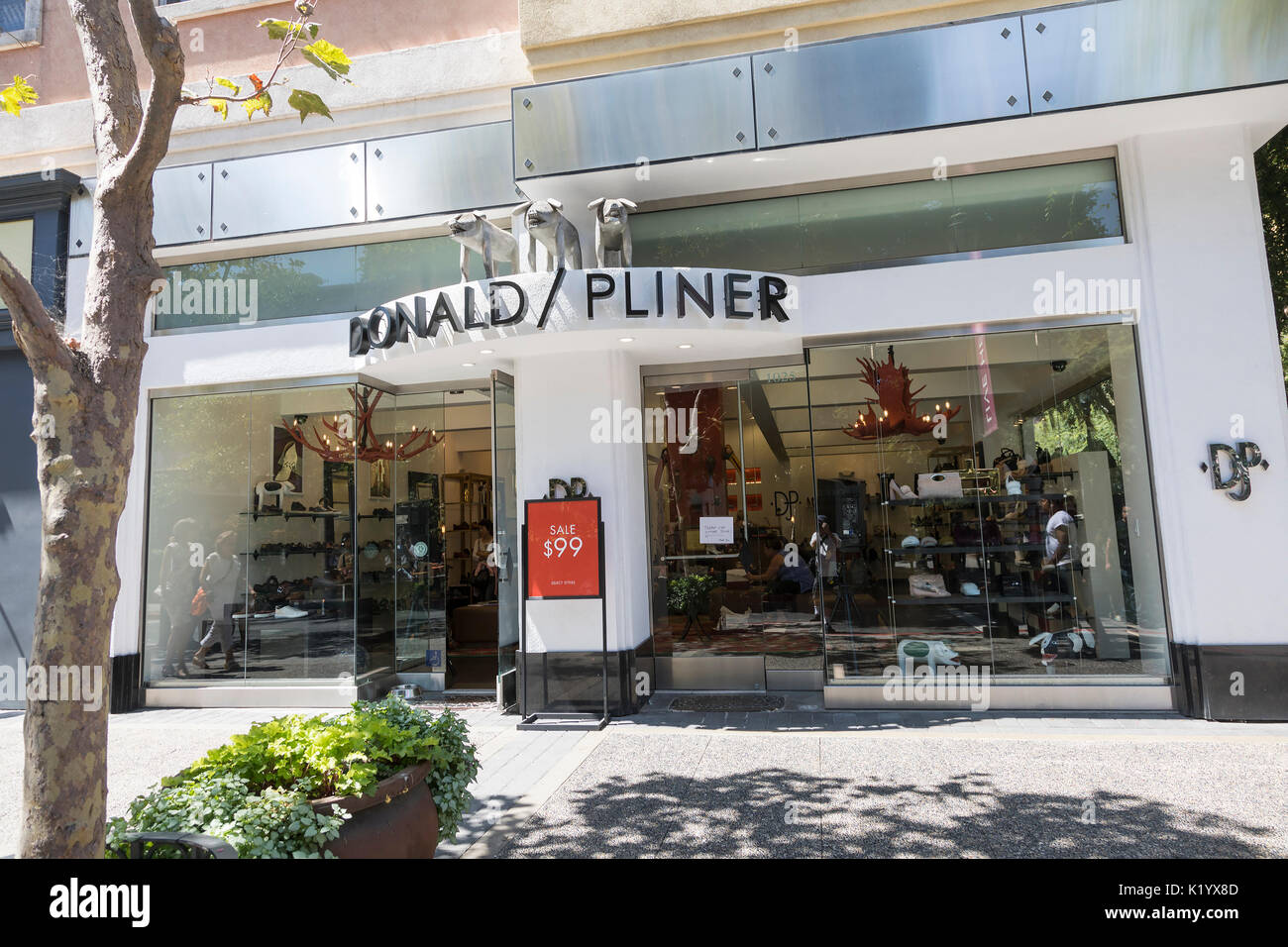 Donald Pliner Schuhe Stockfoto