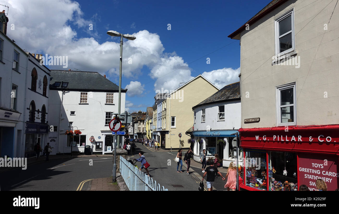 Untere Straße, Dartmouth, Devon, England, Großbritannien Stockfoto