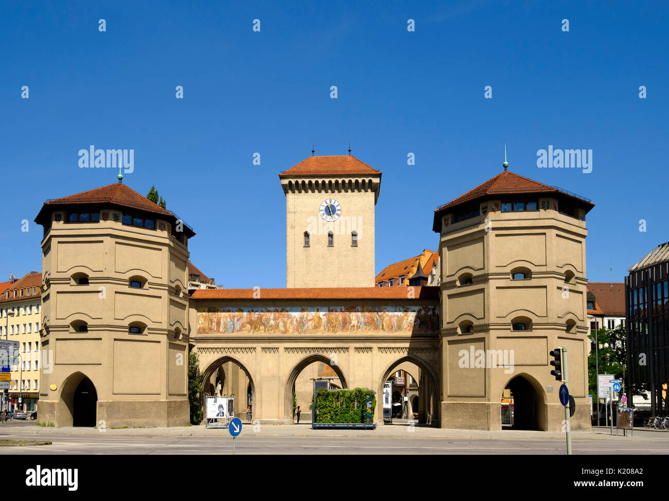 Isartor, Altstadt, München, Oberbayern, Bayern, Deutschland Stockfoto
