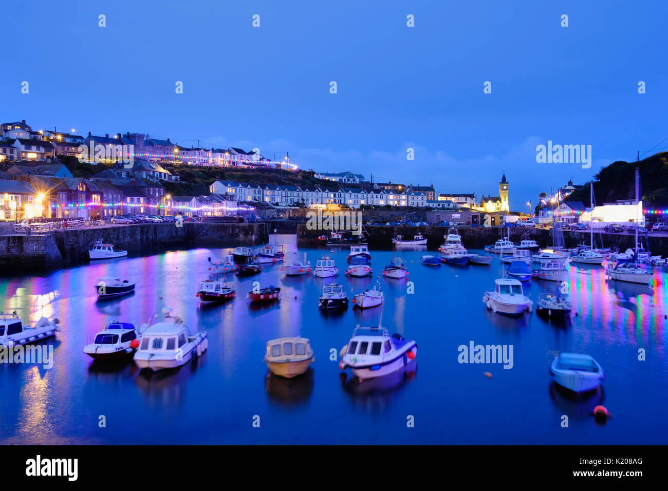 Hafen am Abend, Camborne, Cornwall, England, Vereinigtes Königreich Stockfoto