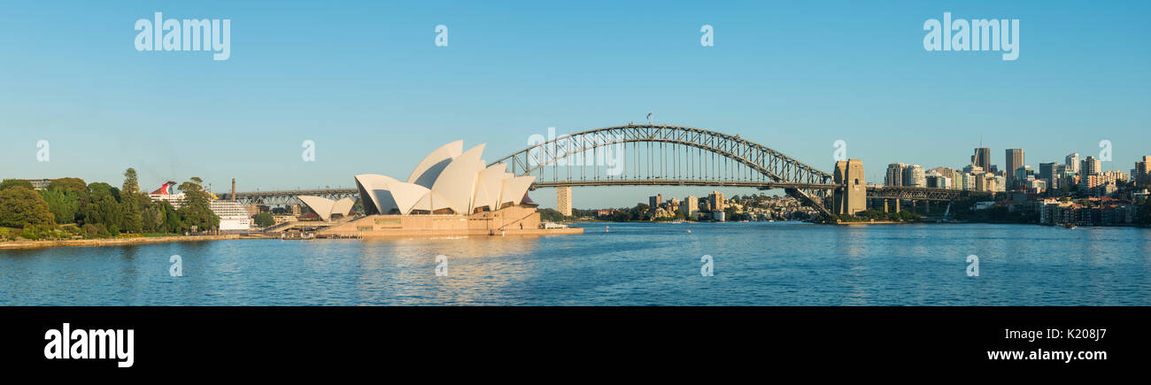 Die Harbour Bridge, das Opernhaus von Sydney, Opera House, Sydney, New South Wales, Australien Stockfoto