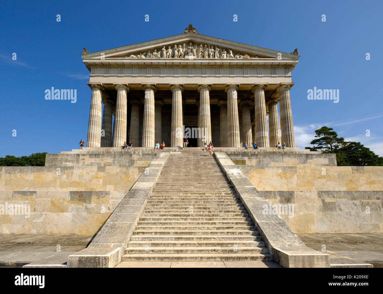 Walhalla, Donaustauf, Bayerischer Wald, Oberpfalz, Bayern, Deutschland Stockfoto
