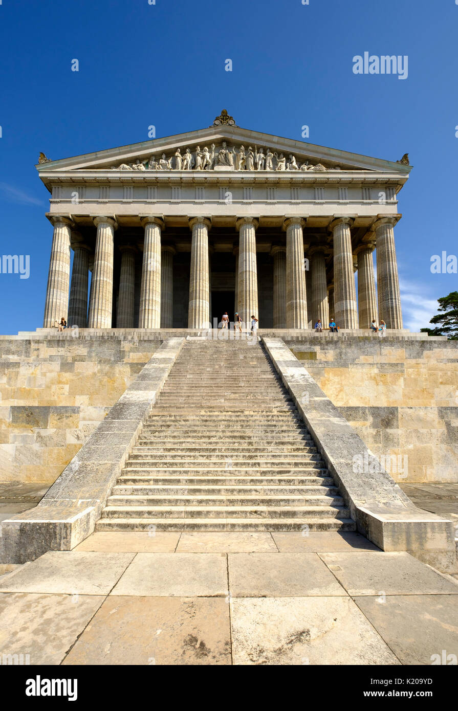 Walhalla, Donaustauf, Bayerischer Wald, Oberpfalz, Bayern, Deutschland Stockfoto