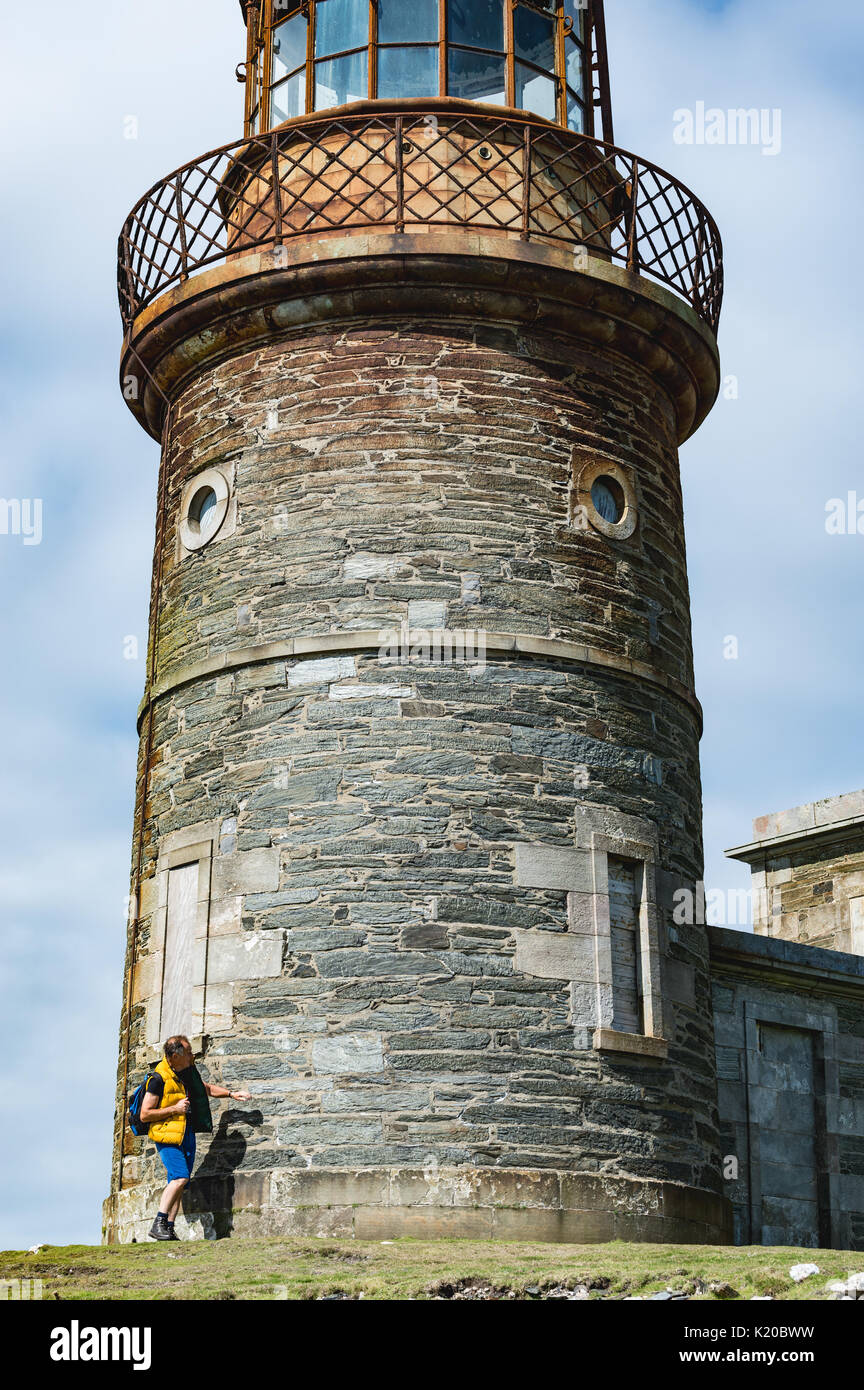 Untere Lighthouse Tower auf Kalb der Mann Stockfoto