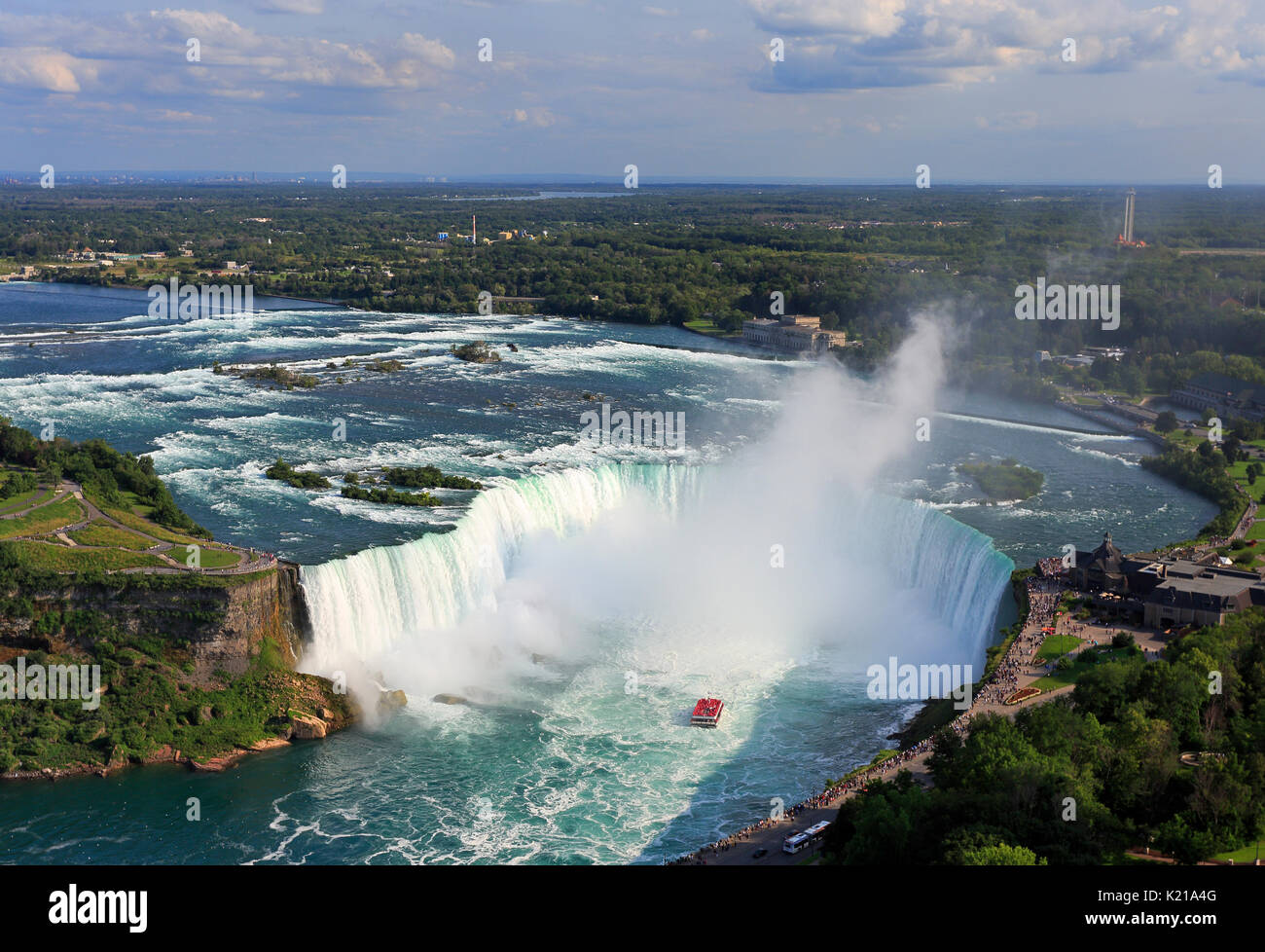 Niagara Falls, Luftaufnahme, Kanada Stockfoto