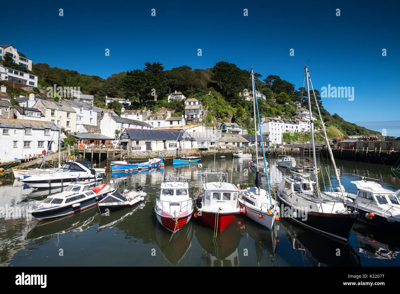 Polperro Dorf in Cornwall, Großbritannien Stockfoto