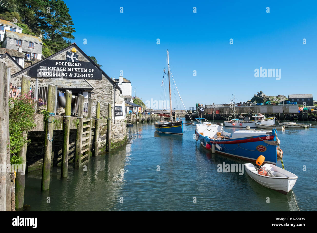 Heritage Museum, polperro Polperro Dorf in Cornwall, Großbritannien Stockfoto