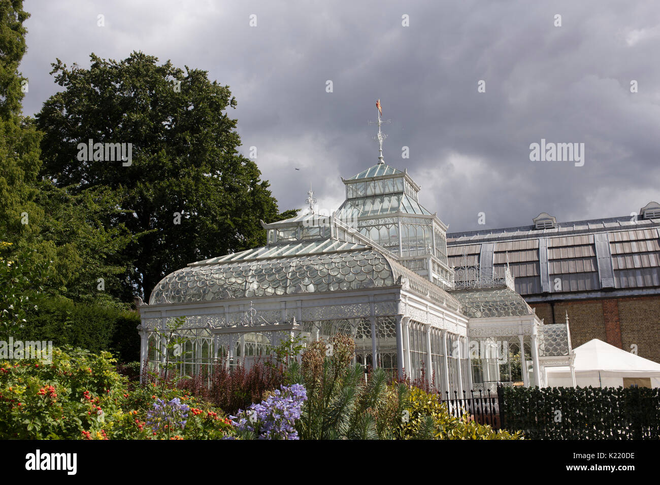 Die denkmalgeschützten viktorianischen Wintergarten an der Horniman Museum in Forest Hill, South East London. Stockfoto