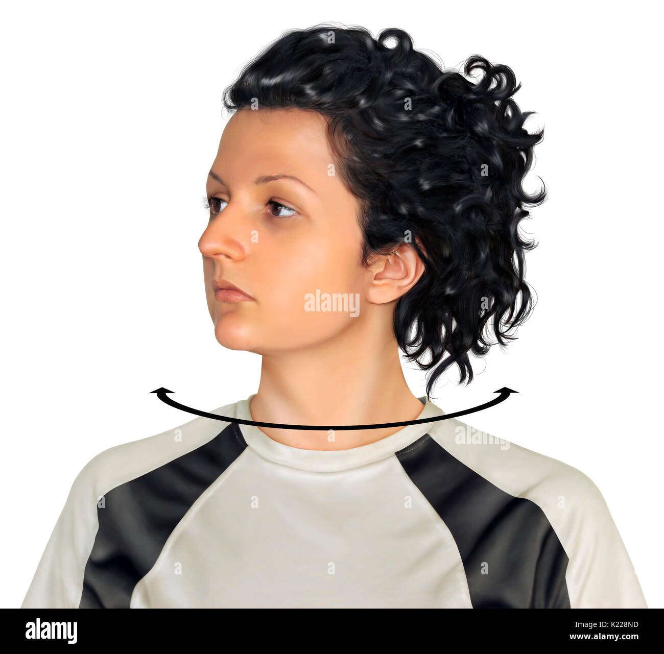 In der Regel eine kreisförmige Bewegung um einen Punkt oder eine Achse. Stockfoto